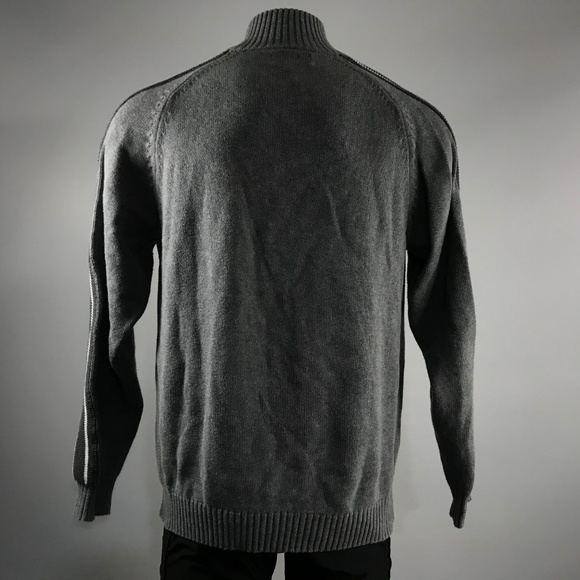 American Rag Cotton knit zipper collar sweater gray Size XXL - Picture 7 of 8